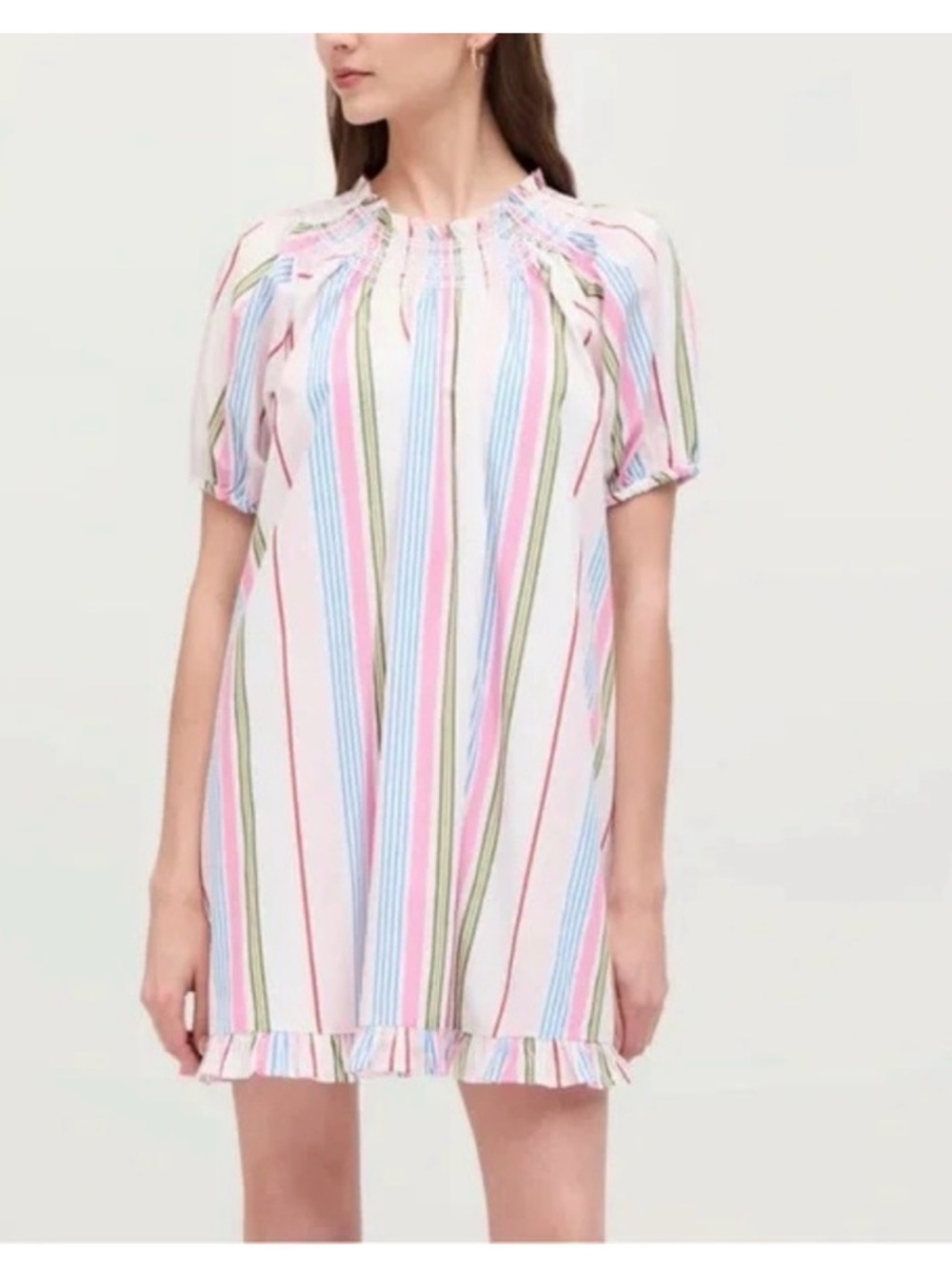 NWT Hill House Home Genevieve Nap Dress in Rainbow Stripe Size M